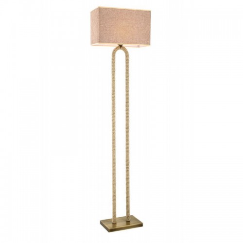 Lampa podłogowa z abażurem avonni patyna  LM-1582-1E  salon  sypialnia  jadalnia